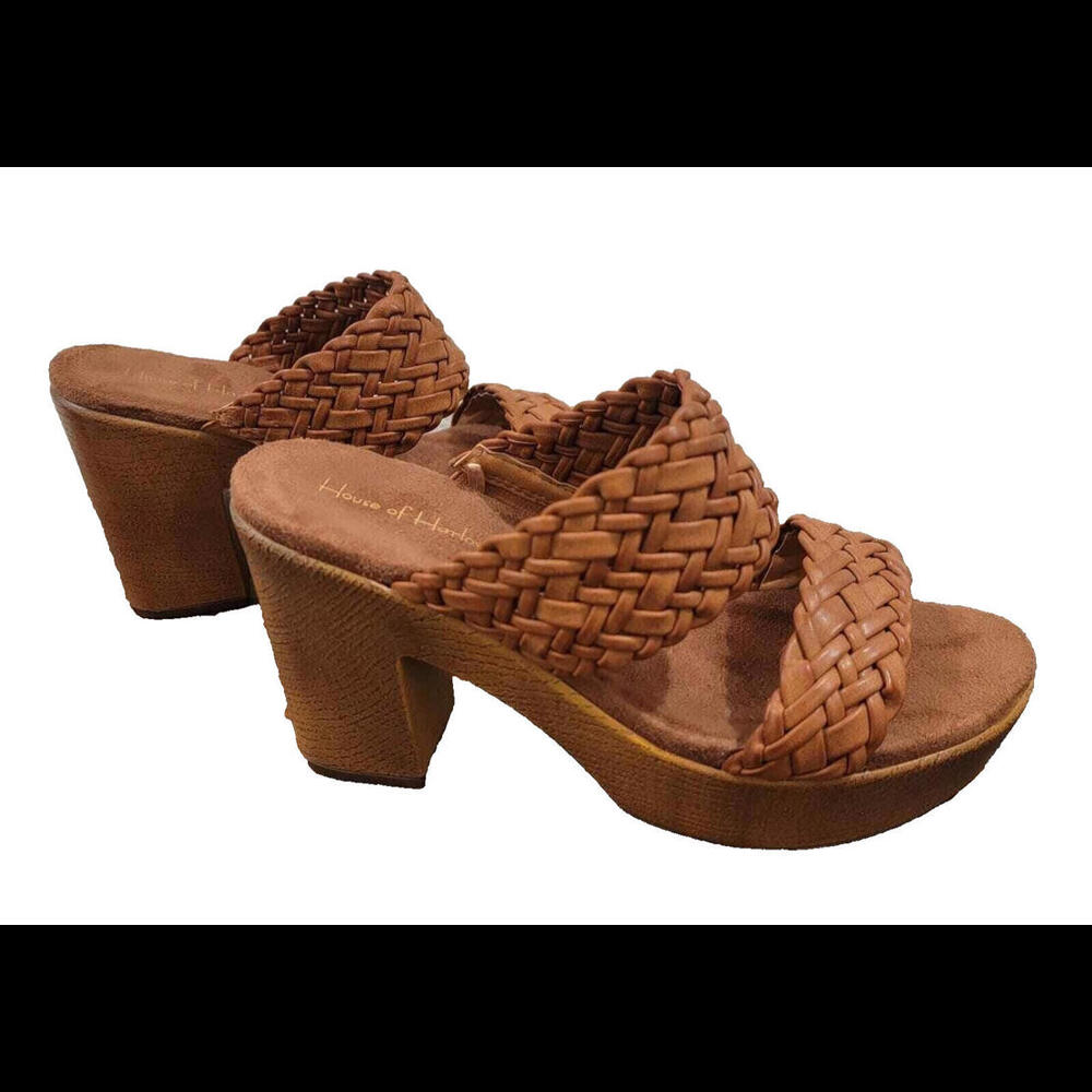 Sandals HOUSE OF HARLOW Braided Clog Chunky Heel Size 10 *NWOT* MSRP $89.00
